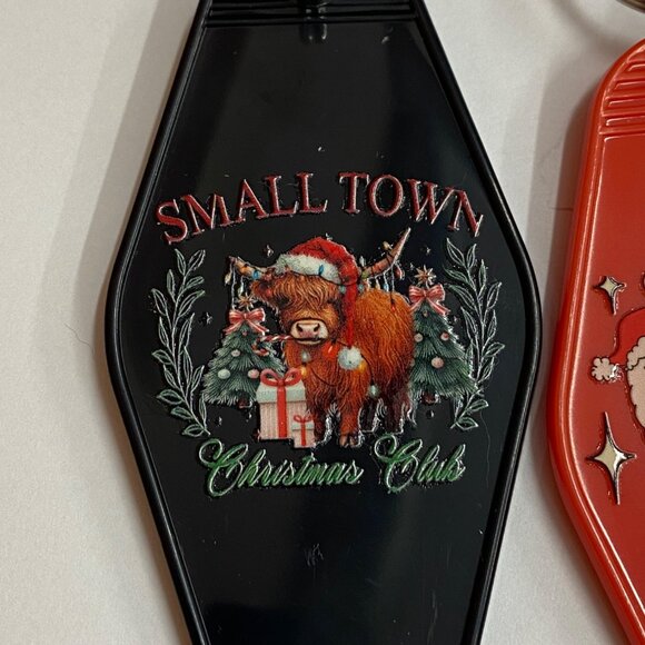 Retro Christmas Motel Keychains Set Of 4 - Picture 2 of 7